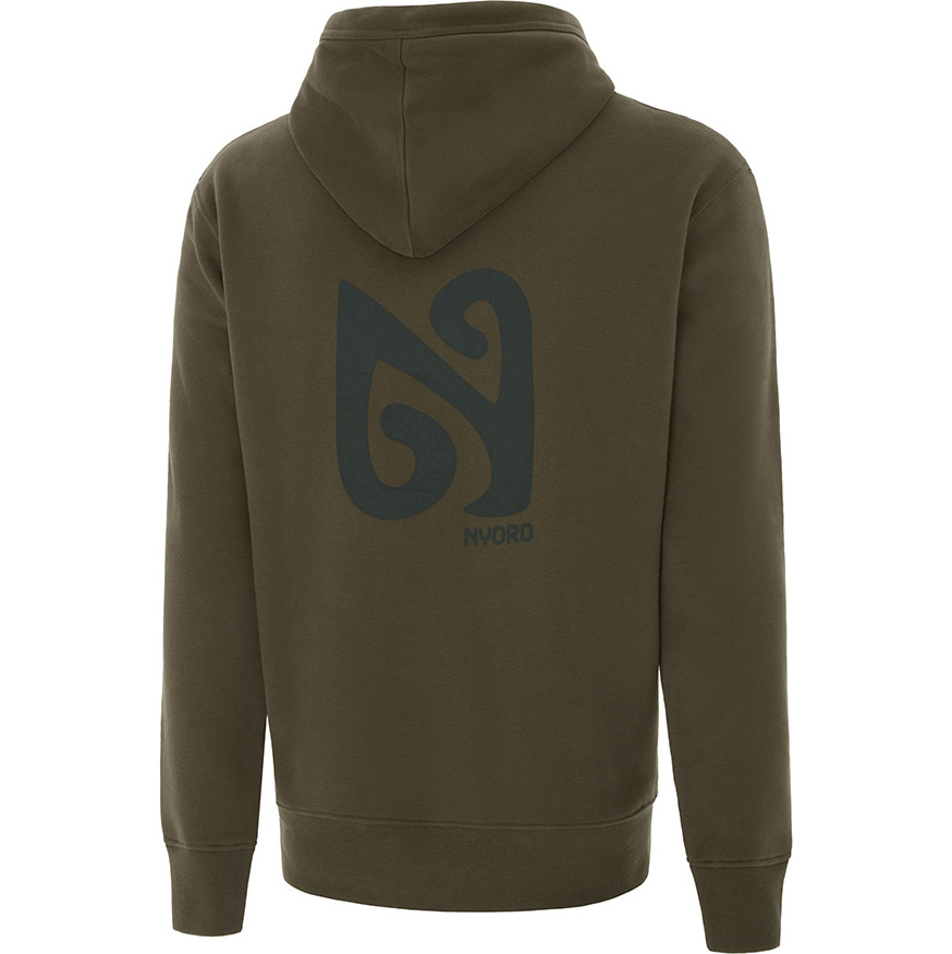 2025 Nyord Logo Hoodie AM001 - Dark Green Olive
